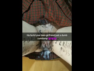 My college girlfriend start cheating! Even in join the gangbang sex [Cuckold RP Snapchat]