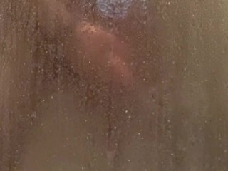 Cumming in the shower 