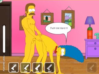 The Simpsons - Marge x Flanders - Cartoon Hentai Game P63