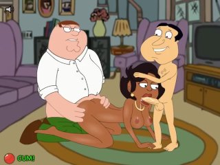 Family Guy Griffin - Donna Threesome With Peter and Quagmire P65