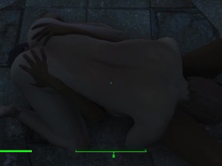 Has persuaded the blonde for lesbian sex in the bushes | Fallout