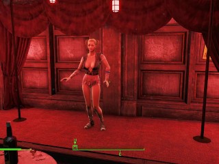 Porn of a beautiful bride, a brunette with a huge mutant Strongman | Fallout heroes