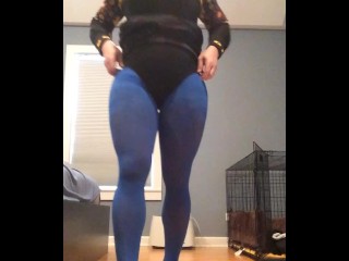 Timelapse Transformation (trans, crossdress, mask, female mask, pantyhose, high heels, skirt, wig)