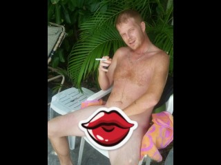 Jacking off that big cock