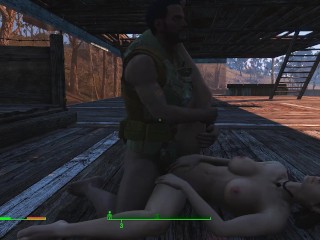 Minutemen impregnate the girl. Pregnant all in semen | Porno Game 3d