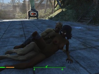 A porn adventure of a beautiful American woman in Fallout 4 | Porno Game 3d