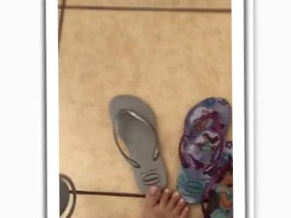 @tici_feet @ticii_feet IG ticii_feet Showing and wearing two different havaianas (preview)