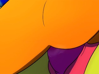 Patreon/Blitzdrachin : Charmander x Grovyle hentai furry yiff animation size difference cum inside