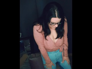 Yet another clip too sexy for TikTok, wetting myself in my jeans after a little pee pee dance