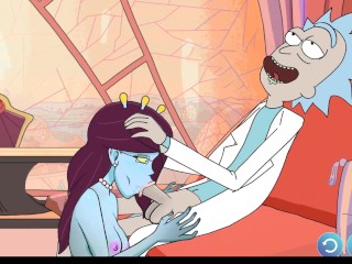 Rick's Lewd Universe - Part 1 - Rick and Morty - Unity Suck Off Rick By LoveSkySanX