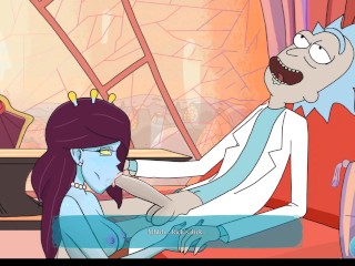 Rick's Lewd Universe - Part 1 - Rick and Morty - Unity Suck Off Rick By LoveSkySanX