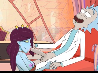 Rick's Lewd Universe - Part 1 - Rick and Morty - Unity Suck Off Rick By LoveSkySanX