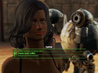 Girl with huge tits and a giant with a huge cock | Fallout 4 Sex Mod