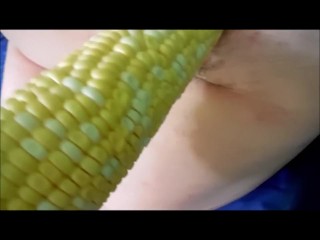 BBW Anal-Corn Cob Anal Fuck