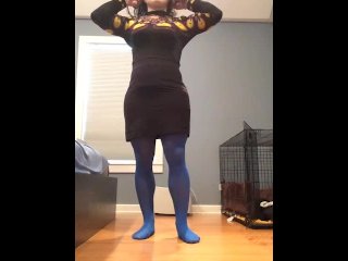 Brianna Transformation (trans, crossdress, female mask, transformation, mask, stockings, legs)