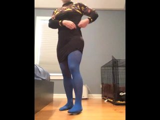 Brianna Transformation (trans, crossdress, female mask, transformation, mask, stockings, legs)