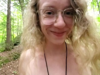 Beautiful Teen Slut Sarah Evans Drinks Her Own Pee as She's Hiking Naked. Follow Her Twitter