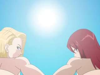 Dragon Ball - Android 18 and Erza Assfucking Calling - Fairy Tail Hentai Sex Hentai P76