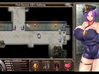 Karryn's Prison [RPG Hentai game] Ep.1 The new warden help the guard to jerk off on the floor