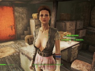 Porn with the detective's secretary on the top floor of the house | Fallout heroes