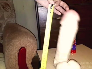 Stretching my tight pussy with a big cock