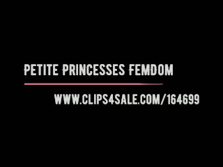 Public Humiliation Spitting by Petite Princesses Femdom - Swallow Teen Mistresse's Saliva