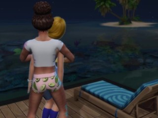 Sex with a ghost girl. Penis funny enters the transparent body | Anime porno