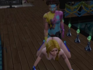 Sex with a ghost girl. Penis funny enters the transparent body | Anime porno