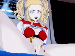 Harley Quinn fingers herself on a crowded subway - DC Comics Hentai.