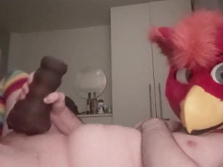 Bird fursuiter fucking Bad Dragon Hazel the Werewolfess penetrable