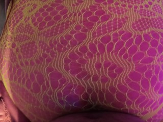 Ravergirl in fishnets gets fucked