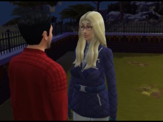 Porn with a teacher with glasses. Sex with an English Tutor | video game