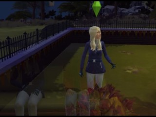 Porn with a teacher with glasses. Sex with an English Tutor | video game