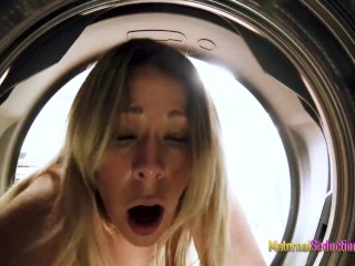 Fucking My Hot Step Mom while She is Stuck in the Dryer - Nikki Brooks