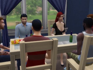 DDSims - Cuckold Allows Strangers to Gangbang his Wife - Sims 4