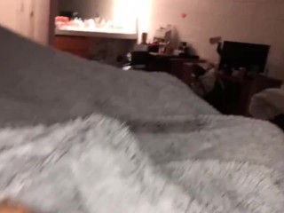 BELLA SKIES Couldn’t resist fucking dorm mate Latina teen POV sloppy head getting fucked by big dick