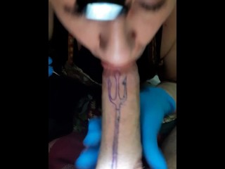 She tattooing my cock, so meet TattwoD 