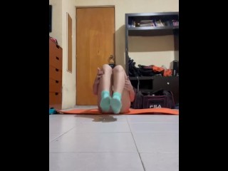 Naked workout part 2 big ass, booty shemale