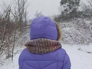 NAKED Joy in REAL WINTER # Without cloths PUBLIC at Towada-Hachimantai National Park 十和田八幡平国立公園