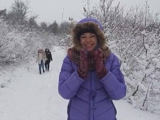 NAKED Joy in REAL WINTER # Without cloths PUBLIC at Towada-Hachimantai National Park 十和田八幡平国立公園