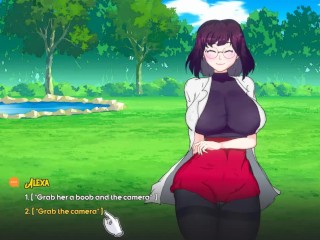 Oppaimon [Hentai Pixel game] Ep.2 Fucking with the professor Alexa in pokemon parody