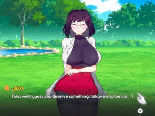 Oppaimon [Hentai Pixel game] Ep.2 Fucking with the professor Alexa in pokemon parody