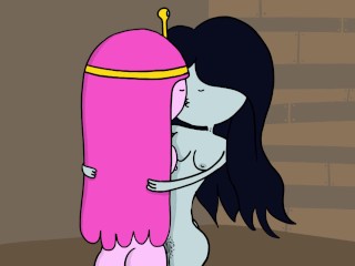 Princess Bubblegum & Marceline The Vampire Queen Lesbian Fuck - Adventure Time Porn Parody