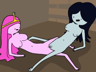 Princess Bubblegum & Marceline The Vampire Queen Lesbian Fuck - Adventure Time Porn Parody