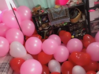 Paradise Balloons Teasing Mass Pop Date Preview Full Video On Manyvids