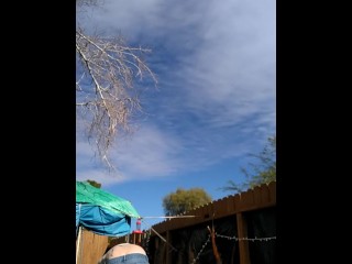 Working Hard On Yard