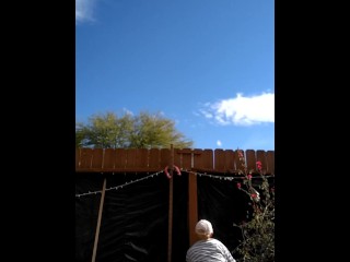 Working Hard On Yard