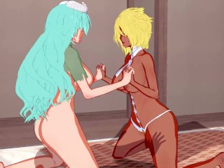 Bleach - Nelliel X Harribel Threesome 3D Hentai