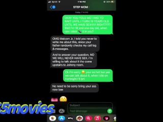 1 day over 18 step son text step mom to have sex and she spreads her legs wide open for creampie 