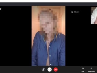 HOT Mature MILF Blows & Shags Pizza Man, While on Skype Call to hubby!  British Amateur Cuckold x